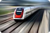 speeding train